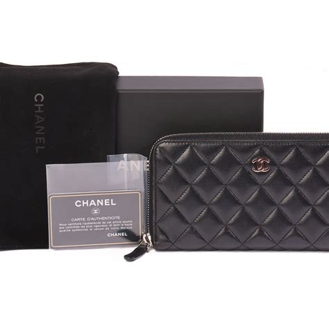chanel long zipped wallet